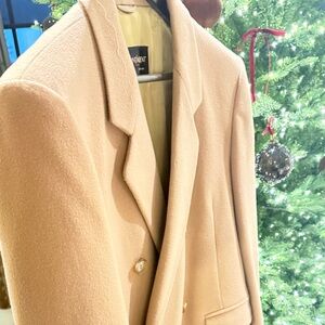Saint Laurent Camel Overcoat